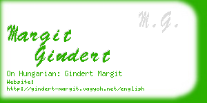 margit gindert business card